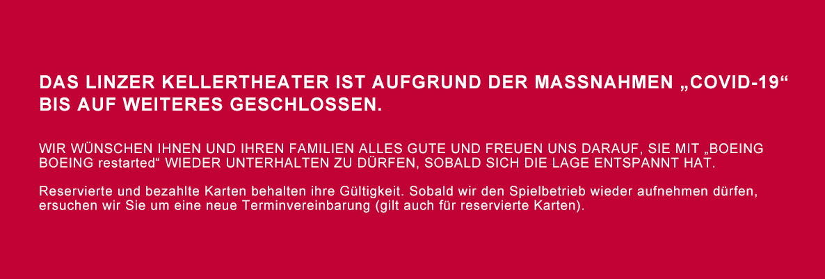 Kellertheater Absage