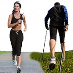 Laufen und Nordic Walking