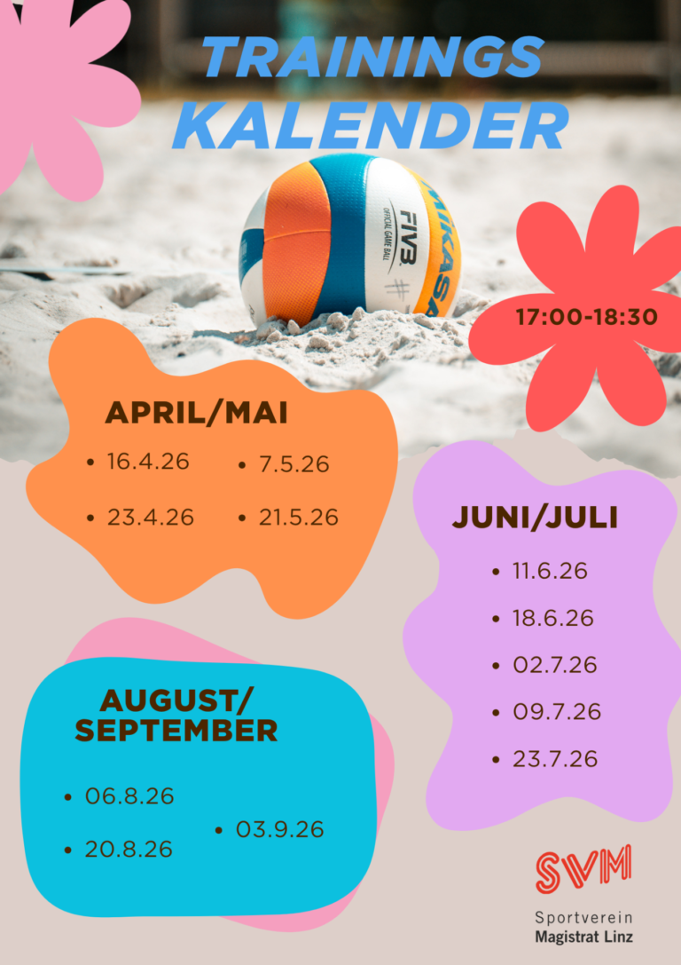 Trainingskalender Beachvolleyball